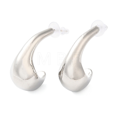 Alloy with Enamel Ear Studs EJEW-U002-08S-1