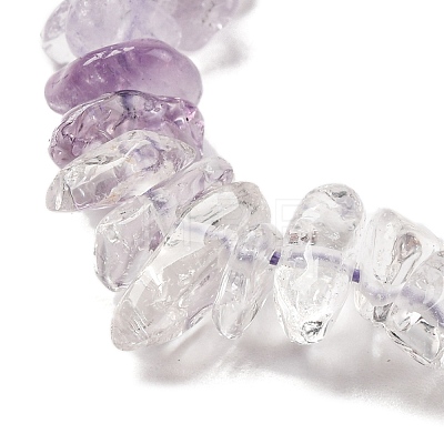 Natural Quartz Crystal & Amethyst Beads Strands G-L610-A02-A01-1