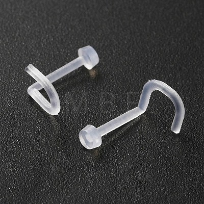 Acrylic Fishtail Nose Ring AJEW-YW0001-06H-1