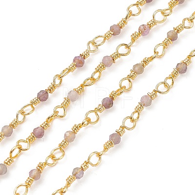 Natural Amethyst Handmade Beaded Chains CHC-K008-A06-1