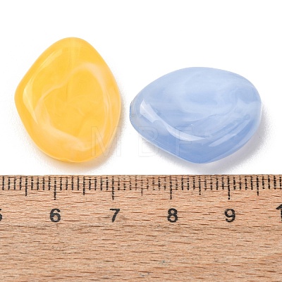 Two-Tone Imitation Gemstone Acrylic Beads AC-CBA7B05-31-1