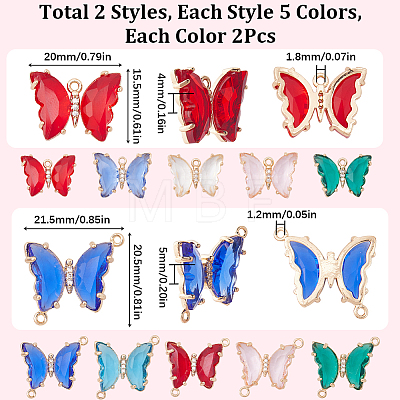 DIY Butterfly Jewelry Making Finding Kit DIY-SC0003-59-1
