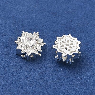 Brass Pave Cubic Zirconia Multi-Strands Links KK-B172-19S-01-1