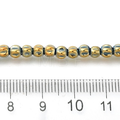 Electroplated Synthetic Non-magnetic Hematite Beads Strands G-C154-A01-01I-1