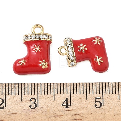 Christmas Alloy Enamel Pendants ENAM-I073-02G-02-1