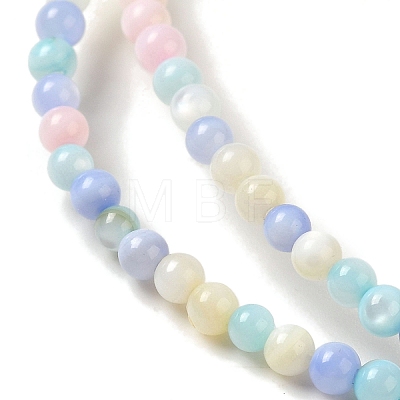 Ice Cream Color Dyed Natural Freshwater Shell Beads Strands X1-SHEL-G018-01B-1