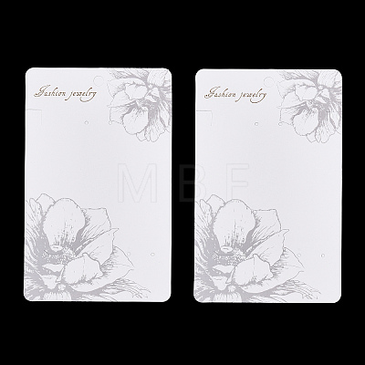 Rectangle Flower Earring Display Cards CDIS-P007-B03-1