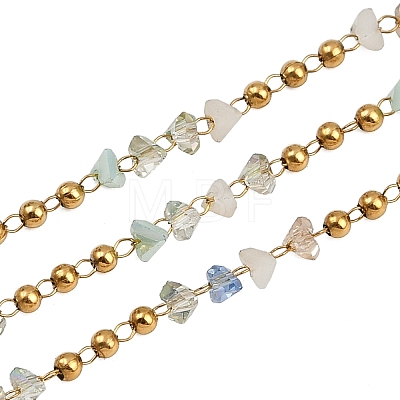 304 Stainless Steel Handmade Beaded Chains CHS-P022-02G-02-1