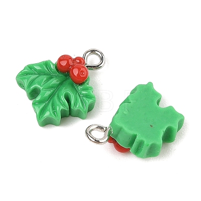 Christmas Theme Opaque Resin Pendants RESI-S08-01M-1