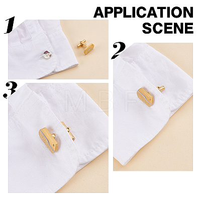 1 Pair Stainless Steel Cufflinks AJEW-AR0005-64-1