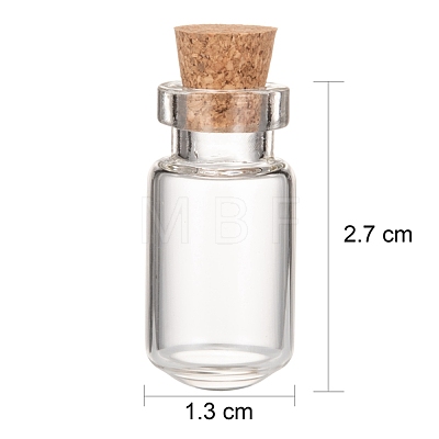 Glass Jar Bead Containers X-CON-Q017-1
