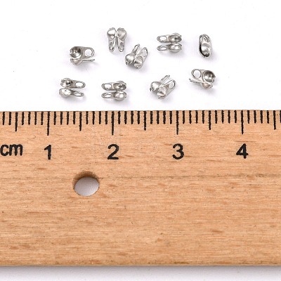 304 Stainless Steel Smooth Surface Bead Tips STAS-D150-01P-1