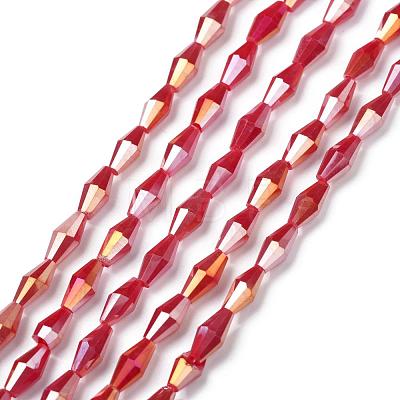 Opaque Glass Beads Strands GLAA-P001-04A-06-1