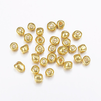 Electroplate Glass Seed Beads X-SEED-Q005-01-1