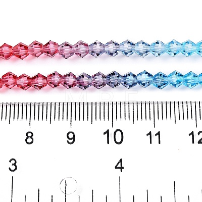 Baking Painted Glass Bead Strands DGLA-A039-T4mm-A017-1