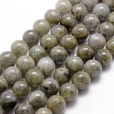Natural Labradorite Bead Strands G-G735-29-6mm-1