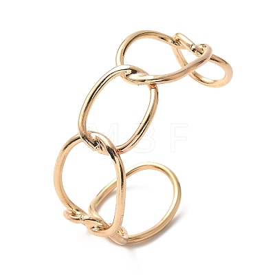 ElectrophoresisIron Cuff Bangles for Women BJEW-M057-06G-1