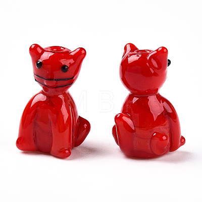 Handmade Lampwork Beads X-LAMP-T021-19-M-1