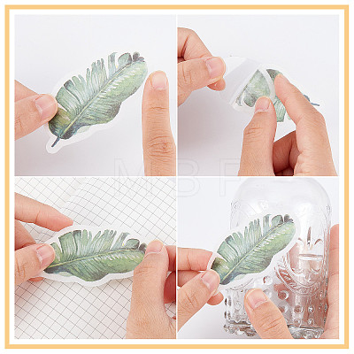 CRASPIRE 2Bags Self-Adhesive Washi Paper Stickers DIY-CP0007-24-1