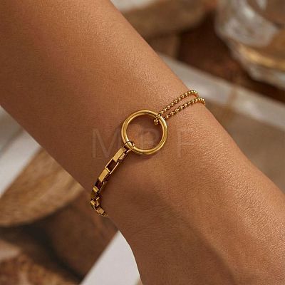 304 Stainless Steel Link Bracelets WG64898-01-1