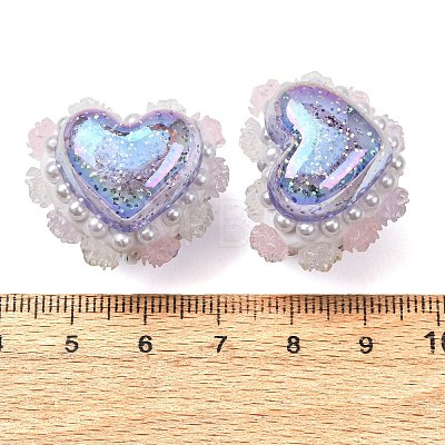 Rwsin & ABS Imitation Pearl & Polymer Clay Beads RE-CBA1913-01G-1
