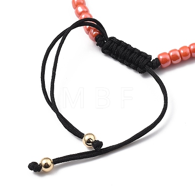 Adjustable Nylon Cord Braided Bead Bracelets BJEW-JB05480-04-1