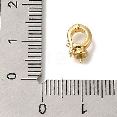 Brass Cup Pearl Peg Bails Pin Pendants KK-K389-142G-1