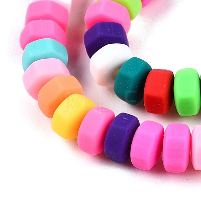 Handmade Polymer Clay Beads Strand CLAY-T021-01-1