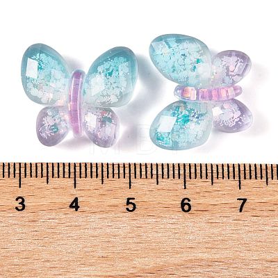 Transparent Epoxy Resin Butterfly Decoden Cabochons CRES-M034-02D-1