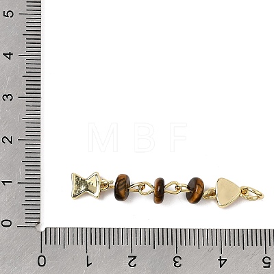 Ocean Natural Tiger Eye Chip Pendants GG-CBA3401-02G-04-1