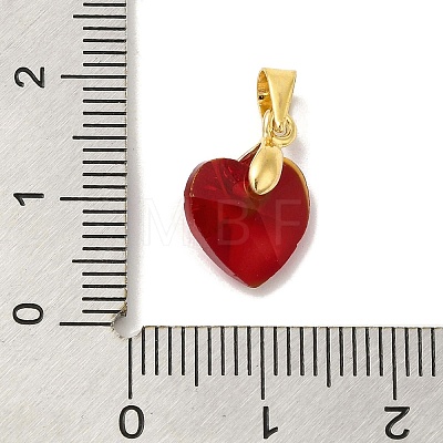 Brass Glass Pendants KK-Z073-14G-03-1