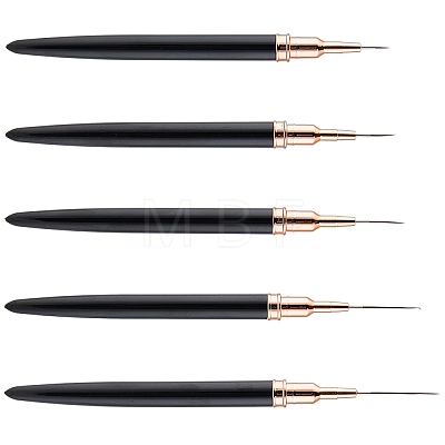 5Pcs Plastic Nail Art Line Brush AJEW-WH20816-069B-1