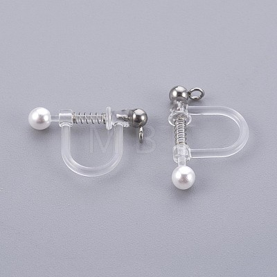 Plastic Clip-on Earring Findings LS-X-STAS-P221-24P-1