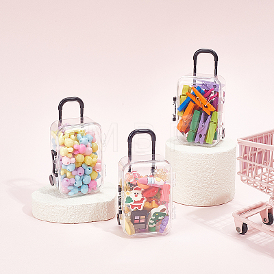 16Pcs Luggage Cases Plastic Candy Gift Storage Tote Boxes CON-HY0001-10-1