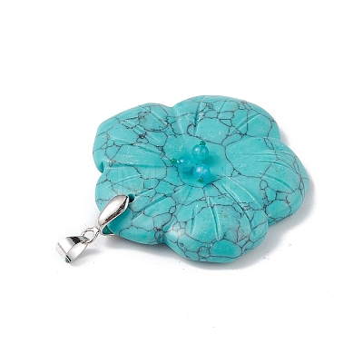 Synthetic Turquoise Big Pendants G-B040-01P-01-1