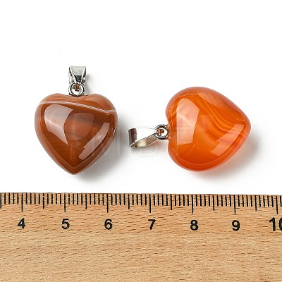 Natural Banded Agate Pendants G-F820-10A-19-1