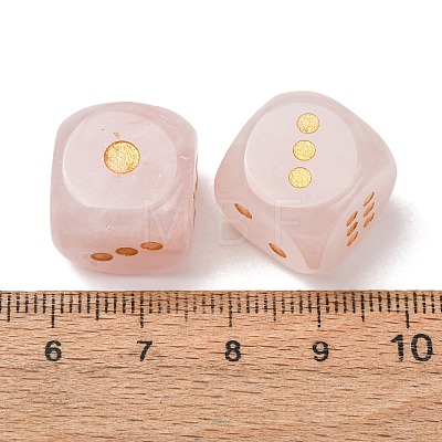 Natural Rose Quartz Dices G-T143-29-09-1