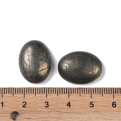 Natural Pyrite Cabochons G-B080-01A-15-1