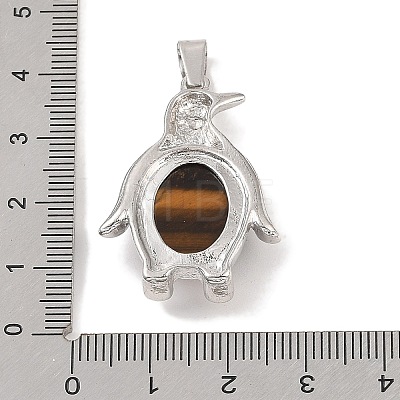 Natural Tiger Eye Pendants G-A224-02P-09-1