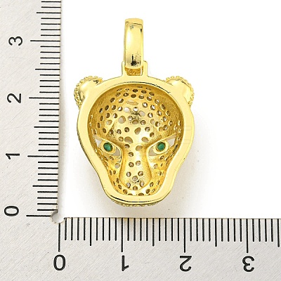 Brass Micro Pave Cubic Zirconia Pendants KK-K354-13D-G-1