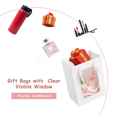 Rectangle Paper Storage Bags with Handle ABAG-WH0046-26A-01-1