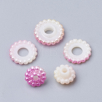 Imitation Pearl Acrylic Beads OACR-T004-10mm-13-1