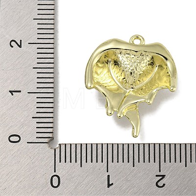 Rack Plating Alloy Enamel Pendants PALLOY-F312-49G-01-1