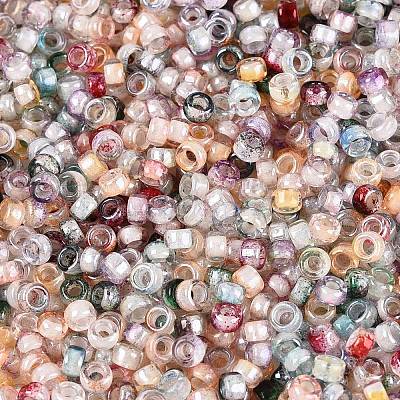 Picasso Glass Seed Beads SEED-Q041-02O-1