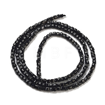 Natural Black Tourmaline Beads Strands G-H042-B21-01-1