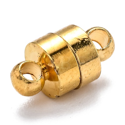 Brass Magnetic Clasps with Loops KK-O134-14G-1