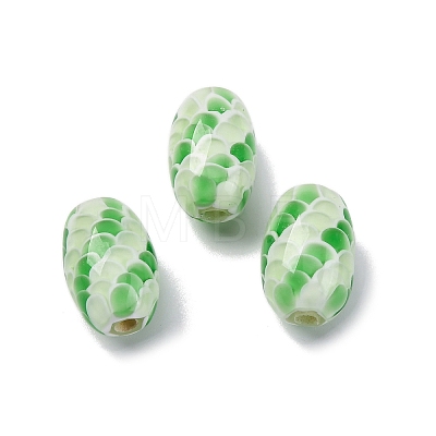 Two Tone Handmade Lampwork Beads LAMP-K042-01-1