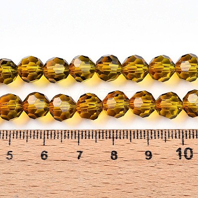 Baking Paint Transparent Glass Beads X1-DGLA-A035-T8mm-A05-1