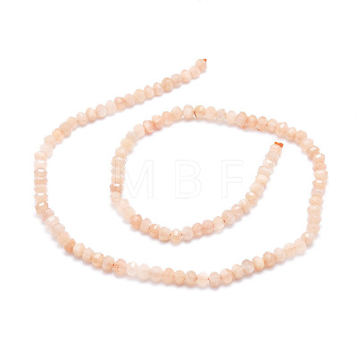 Natural Peach Moonstone Beads Strands G-E569-B07-1