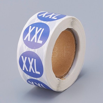 Paper Self-Adhesive Clothing Size Labels DIY-A006-B06-1